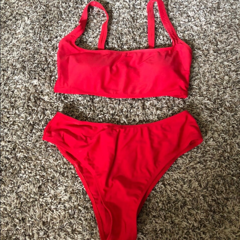 SHEIN red swimsuit ♥️
